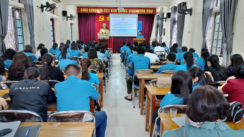 Thị xã Hồng Lĩnh: Báo cáo nhanh kết quả Đại hội Công đoàn Hà Tĩnh lần thứ XIX và tập huấn nghiệp vụ công đoàn năm 2023